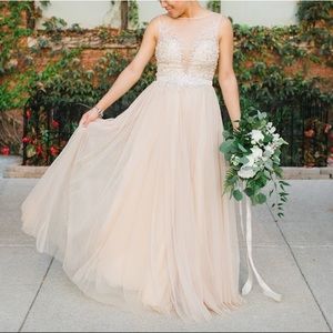 Basix Black Label beaded evening gown